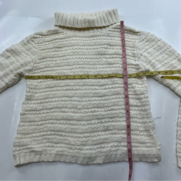 some days lovin women’s white beige turtleneck sweater S L116-15 - Picture 4 of 5